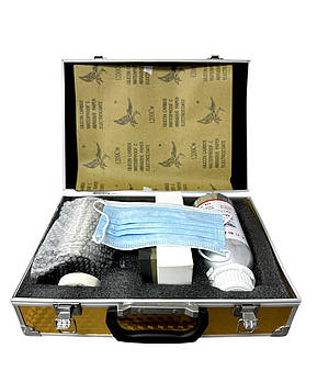 Набір для хімічного полірування фар парою в кейсі Gold безконтактне полірування фар 800 мл