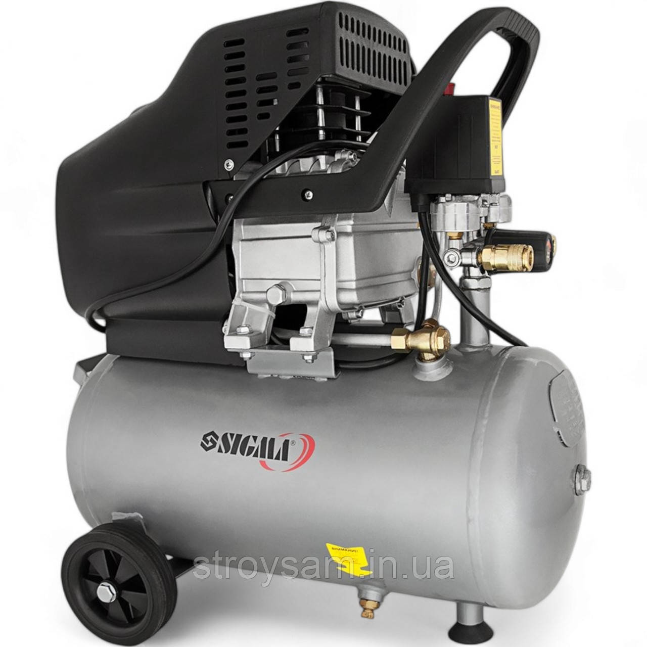 Компресор повітряний 24 л 1.8 кВт 230 л/хв 8бар SIGMA 7043131