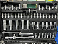 Набір інструментів 1/2"-3/8"-1/4", головки 4-32 мм, біти, 171 одиниць, фото 4