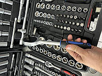 Набір інструментів 1/2"-3/8"-1/4", головки 4-32 мм, біти, 171 одиниць, фото 5