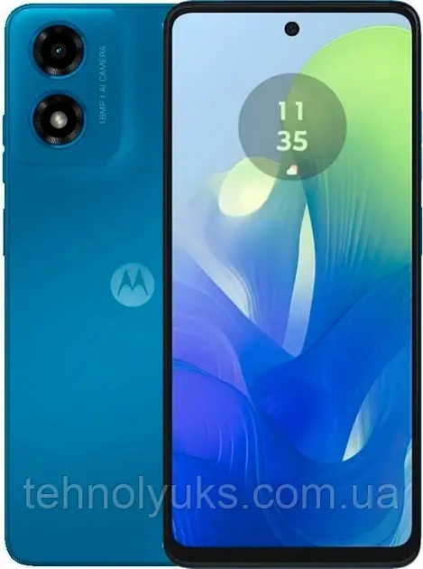 Смартфон Motorola G04 4/64GB Blue, 16/5Мп, Unisoc Tiger T606, IPS 6.56", 5000 mAh, фото 1