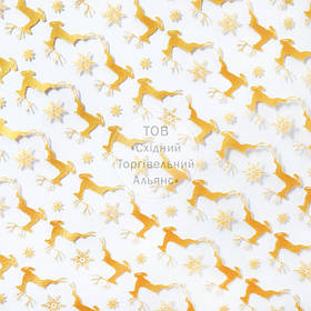 Шокотрансфери Modecor - Олені №2, золото - 30х40 см