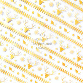 Шокотрансфери Modecor - Олені №1, золото - 30х40 см