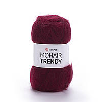YarnArt MOHAIR TRENDY (Ярнарт Мохер Тренді) № 109 винний (Пряжа мохер, нитки для в'язання)