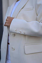 Жіноче кашемірове пальто-жакет вільного крою з коміром відкладним Gs2703, фото 3