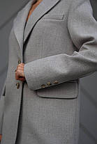 Жіноче кашемірове пальто-жакет вільного крою з коміром відкладним Gs2703, фото 2