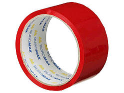 Клейка стрічка пак. 48мм x 35м, червона BM.7007-05 ТМ BUROMAX