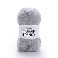 YarnArt MOHAIR TRENDY (Ярнарт Мохер Тренді) № 113 світло-сірий (Пряжа мохер, нитки для в'язання)