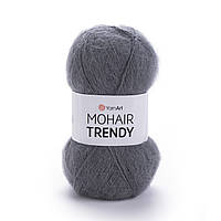 YarnArt MOHAIR TRENDY (Ярнарт Мохер Тренді) № 114 сірий (Пряжа мохер, нитки для в'язання)