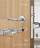 Електронний циліндр PES Cylinder Silver 35x35 мм, фото 8