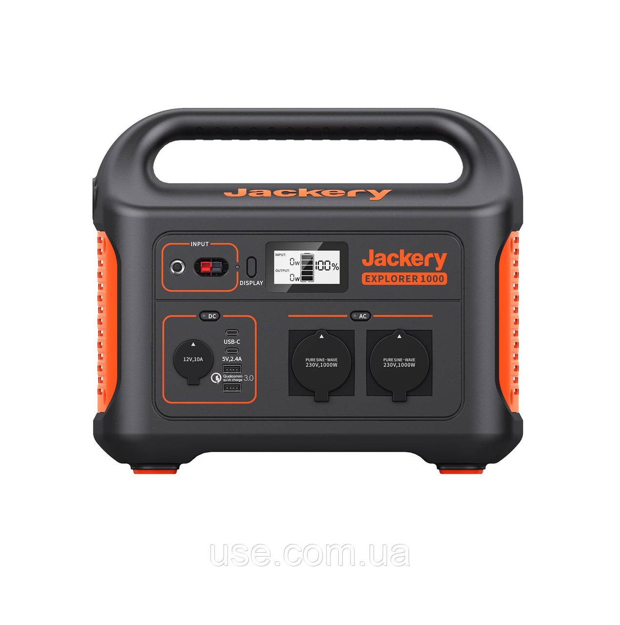 Портативна зарядна станція для квартири, 1000 W, Вт, Jackery, літій-іонна батарея, з підключенням панелей
