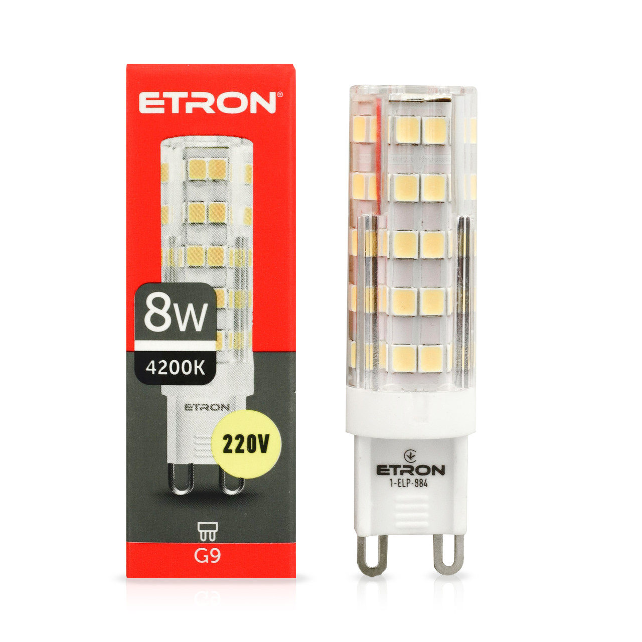 Світлодіодна LED лампа ETRON 1-ELP-884 G9 8W 4200K 220V денне світло, фото 1