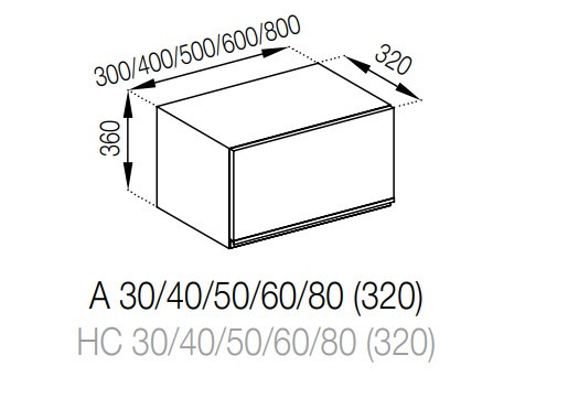 Антресоль А 80 (320) Софи Верхний шкафчик, фото 1