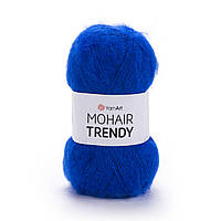 YarnArt MOHAIR TRENDY (Ярнарт Мохер Тренді) № 128 синій (Пряжа мохер, нитки для в'язання)