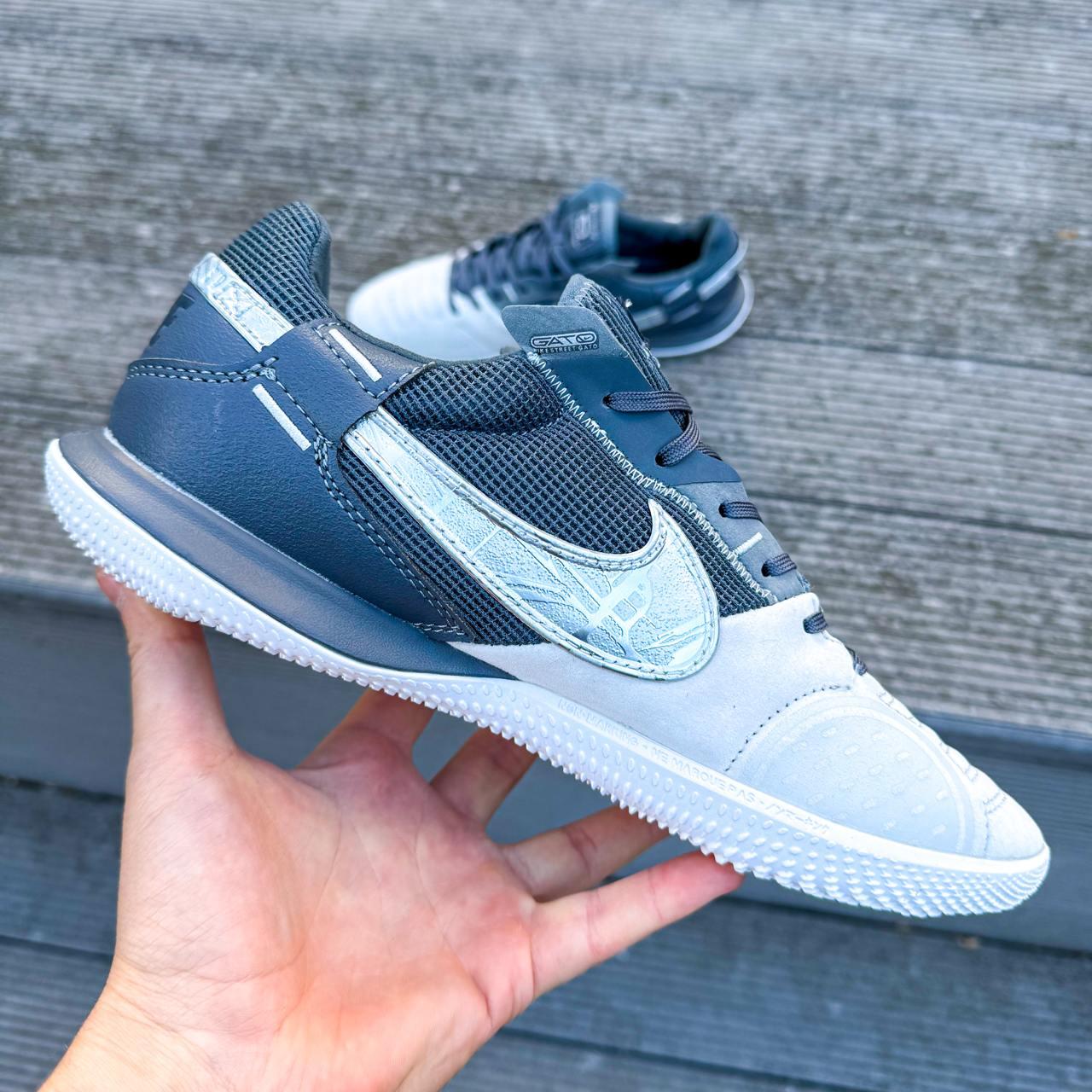 Футзалки найк мужские белые брендовые Nike Street Gato (39-45) Salex ...