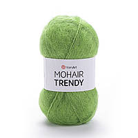 YarnArt MOHAIR TRENDY (Ярнарт Мохер Тренді) № 137 салатовий (Пряжа мохер, нитки для в'язання)