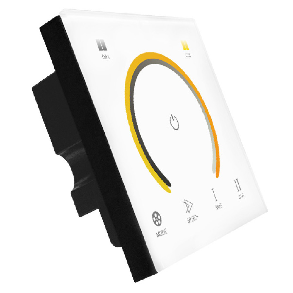 W+WW Контролер з клемами білий 2-канальний 12A DC12-24V - Сенсорна панель 6 кнопок