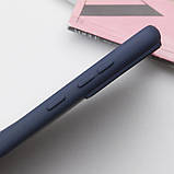 Чохол Silicone Cover Lakshmi (AA) для Google Pixel 9 Pro XL | Мікрофібра Синій / Midnight Blue, фото 2