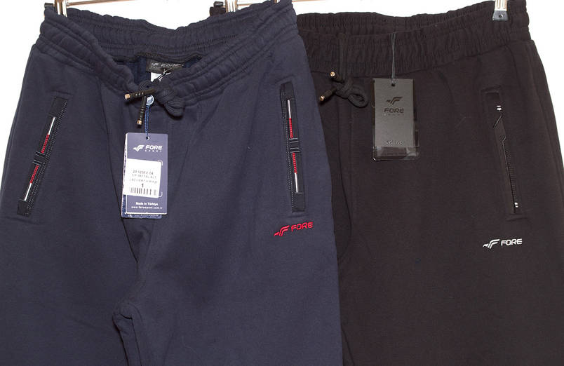 Великі спортивні штани зимові чоловічі сині, чорні 3XL,4XL,5XL,6XL,7XL Fore, фото 3