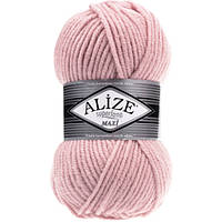 Пряжа для в'язання Alize Superlana maxi. Колір - 161, пудра
