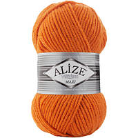 Пряжа для в'язання Alize Superlana maxi. Колір - 225, оранж