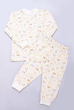 1438-09мол Піжама ясельна тепла, молочна качочка тм Авекс розмір 98 см