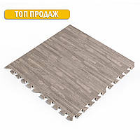 Підлога пазл - модульне підлогове покриття 600x600x10мм сіре дерево (МР9) SW-00000209