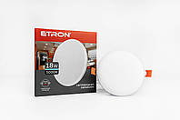 Led світильник точковий 18W 5000К стельовий ETRON Downlight 1-EDP-611 LED врізний круглий білий