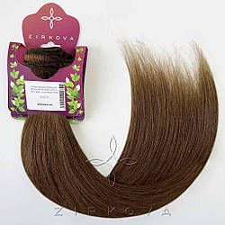 Натуральне Азіатське Волосся на Тресі 50 см 100 грам, Шоколад №04