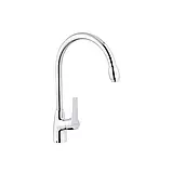 Змішувач латунний для кухні Ibergrif Іспанія (повний комплект) кран на кухню латунь крани кухонні з латуні, фото 2