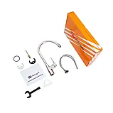 Змішувач латунний для кухні Ibergrif Іспанія (повний комплект) кран на кухню латунь крани кухонні з латуні, фото 9