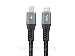 Кабель Lightning USB C to 60W (1m) — CL09 Nylon ТМ Veron