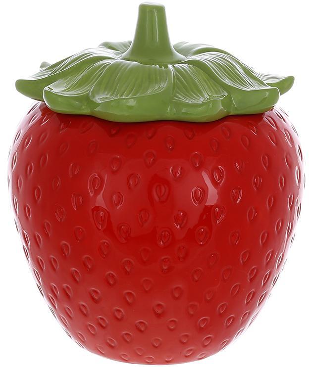 Банка керамічна Fruits "Strawberry" 1400 мл, полуниця, для сипких продуктів