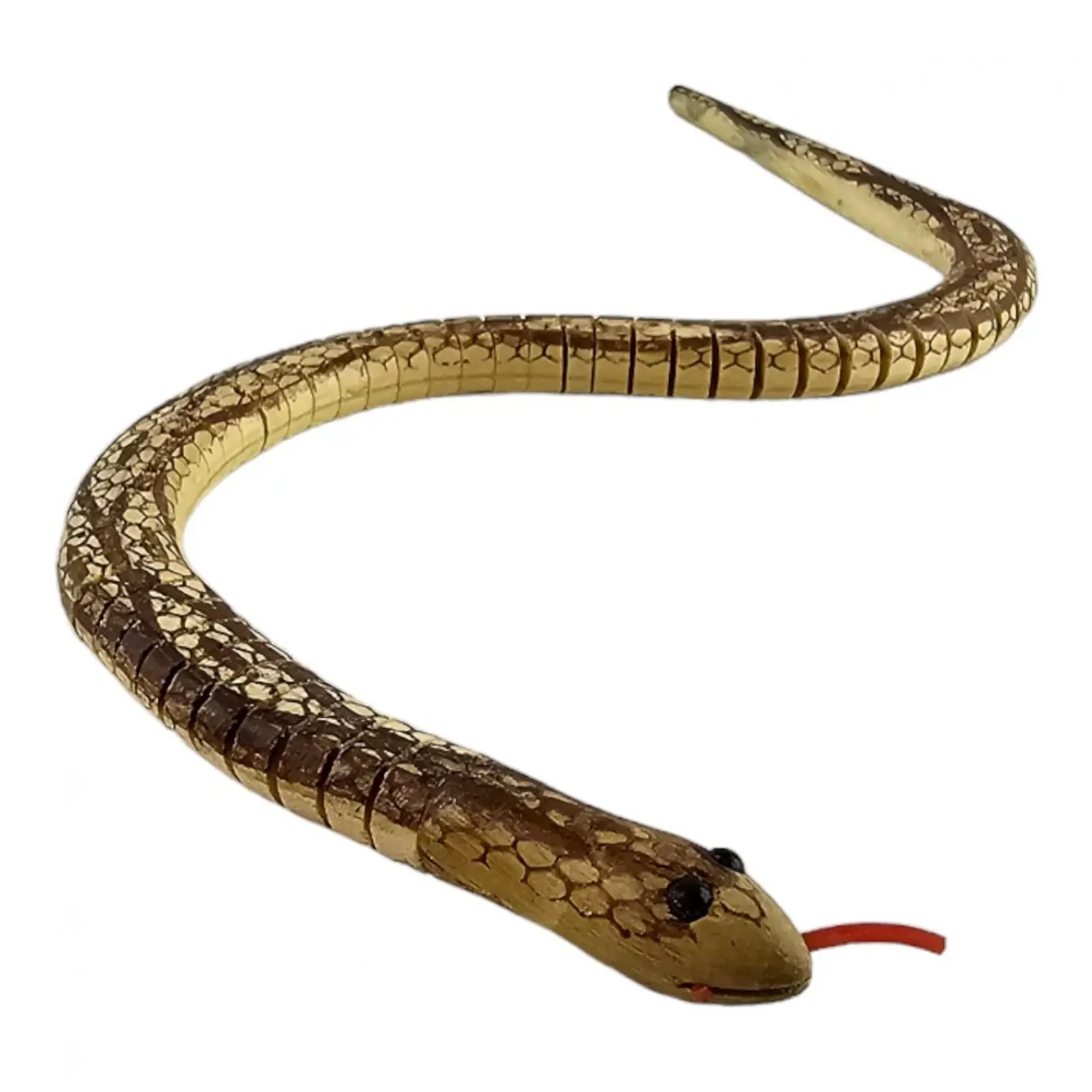 Іграшка з дерева Змія коричневий візерунок, фото 1