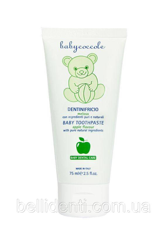 Дитяча зубна паста Babycoccole Яблуко 0+ (фтор 500, з кальцієм), 75 мл
