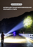 Перезаряджуваний ліхтар високої потужності  800 люменів LED акумулятор з Type-C USB KT6008005, фото 7