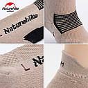 Низькі спортивні шкарпетки Naturehike NH21FS014 2 пари (Бежові + чорні) розмір М (36-39), фото 2