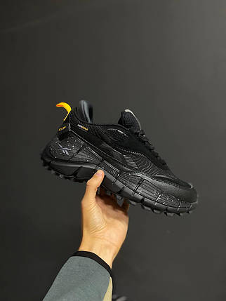 Зимові Чоловічі Кросівки Reebok Zig Kinetica 2.5 Edge Cordura / Рибок Зіг Кінетика 2.5 Едж Кордура Чорні, фото 1