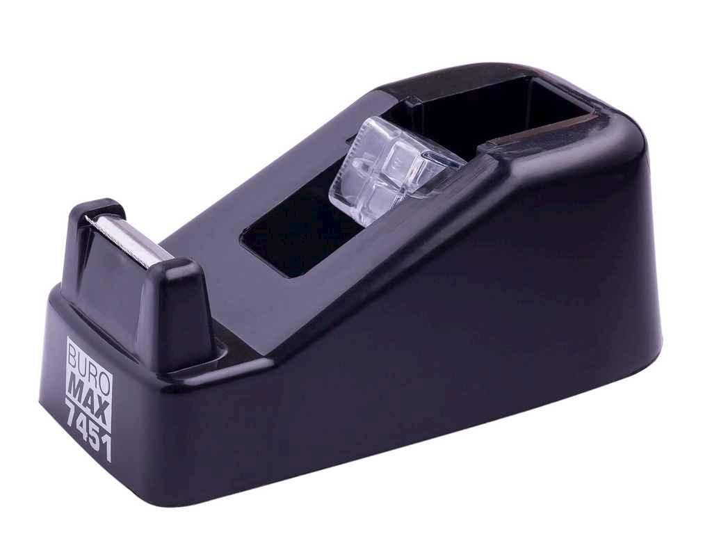 Диспенсер для канцелярського скотчу, чорний BM.7451-01 ТМ BUROMAX BP, фото 1