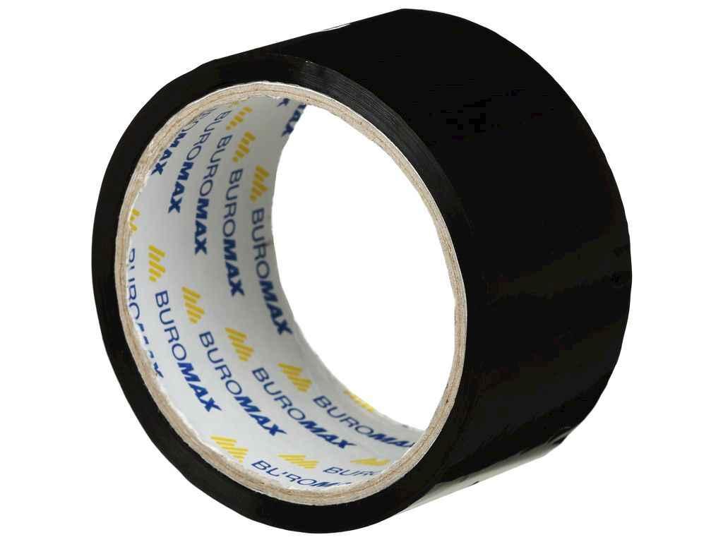 Клейка стрічка пак. 48мм x 35м, чорна BM.7007-01 ТМ BUROMAX BP, фото 1