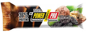 Протеїновий батончик Power Pro 36% 60 г Чорнослив і волоський горіх