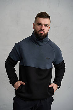 Реглан чоловічий Ice Man 9172 ФУМЕ+ЧОРНИЙ 95% бавовна 5% поліестер XXL(Р)