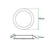 LED світильник точковий 24W 5000К ETRON Downlight 1-EDP-614 круглий білий, фото 3