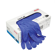 Рукавички нітрилові Vileda Professional LiteTuff сині розмір S 100 шт 4023103230187