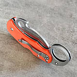 Ніж керамбит Spyderco помаранчевий, маленький, фото 3
