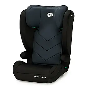 Автокрісло Kinderkraft i-Spark Black (ISOFIX, від 3,5-12 років, регулювання підголівника) Чорне