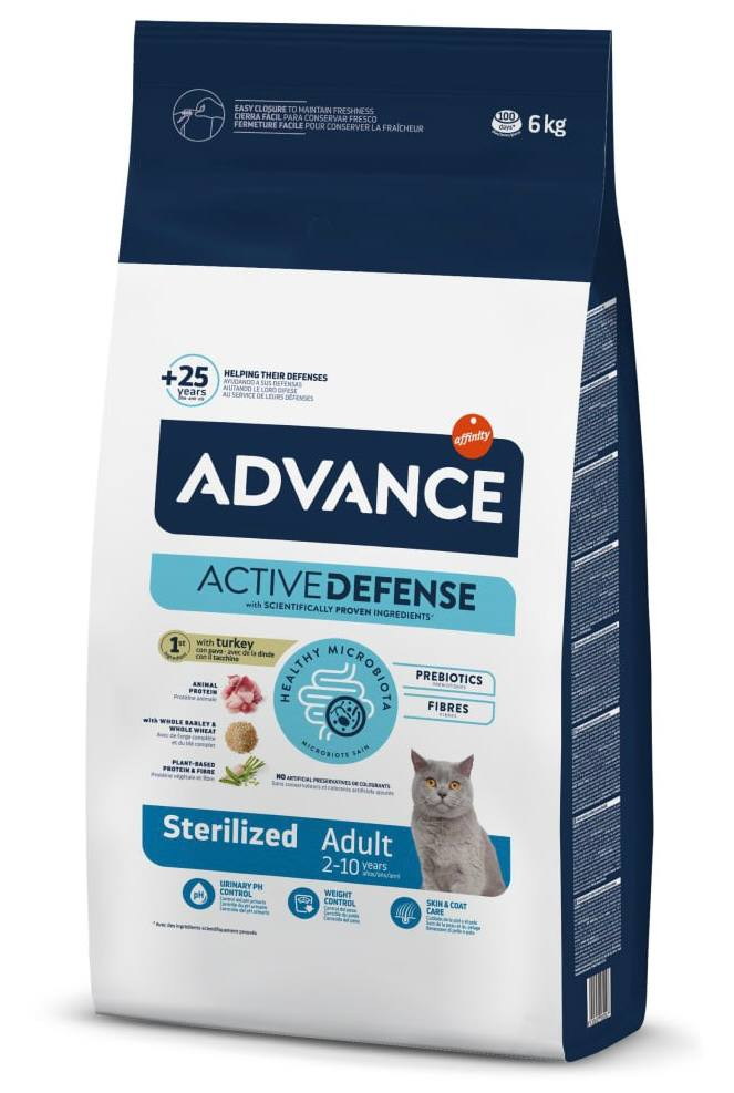 Сухий корм для стерилізованих кішок Advance (Едванс) Sterilized Adult з індичкою 6 кг