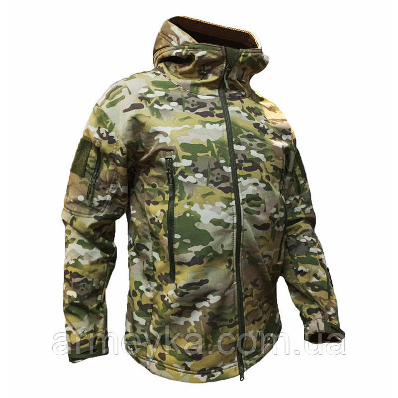 Куртка тактична, вітро/вологостійка softshell micro ripstop, Multicam. UA.