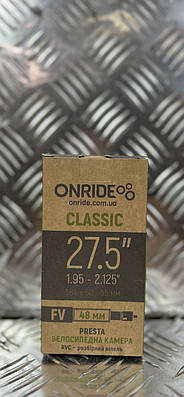 Камера на велосипед велокамера 27.5"x1.95-2.125" ONRIDE Classic FV 48 RVC