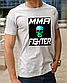 Чоловічі футболки MMА, бавовняна футболка з принтом ММА винищувач, розмір S, фото 5